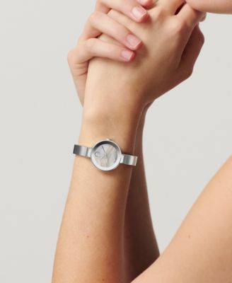 Women's Bold Bangle Swiss Quartz Stainless Steel Watch, 28mm