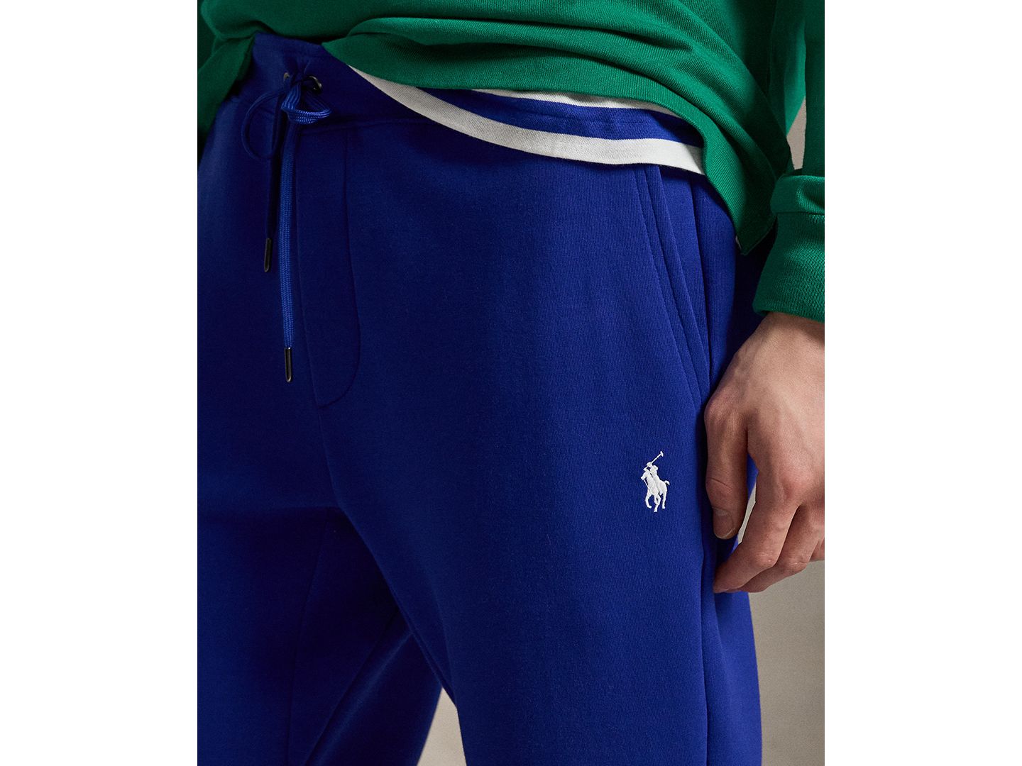 Мужские брюки Polo Ralph Lauren Double-Knit Jogger, цвет: Лазурный — фото 3