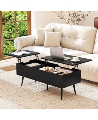 Coffee Table Lift Top with 2 Hidden Compartments
