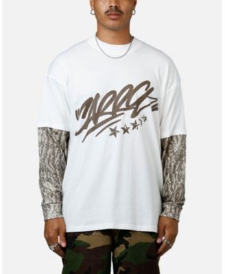 Men's Graffiti Layered Long Sleeve T-Shirt