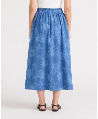 Women's Pull-On Maxi Skirt with Side Pockets