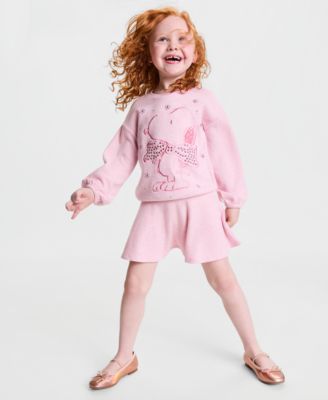 Girls' 2T-6X Snoopy Top and Skort, 2-Piece Set