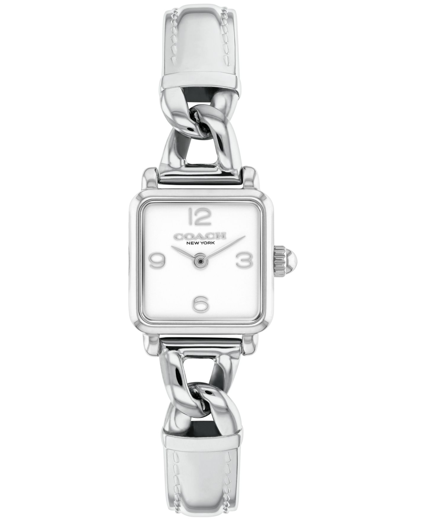 Женские часы COACH Cass Silver-Tone Stainless Steel Bangle Bracelet Watch 18mm — фото 1