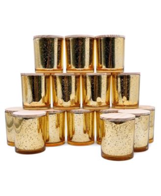 15pcs Candle Jars With Wood Lids Empty Sample Container Thick Glass Matte 10oz