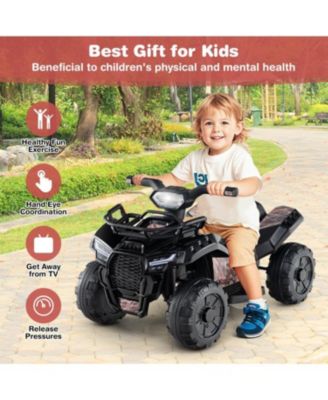 6V Kids ATV Quad Electric Ride On Car with LED Light and MP3-Solid