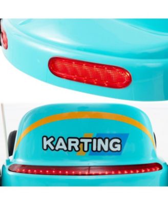 12V Electric Go Kart for Kids with Remote Control and Music-Blue