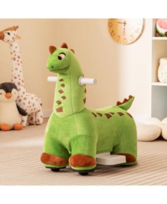 6V Kids Ride on Dinosaur with Foot Pedal, Padded Seat and Music