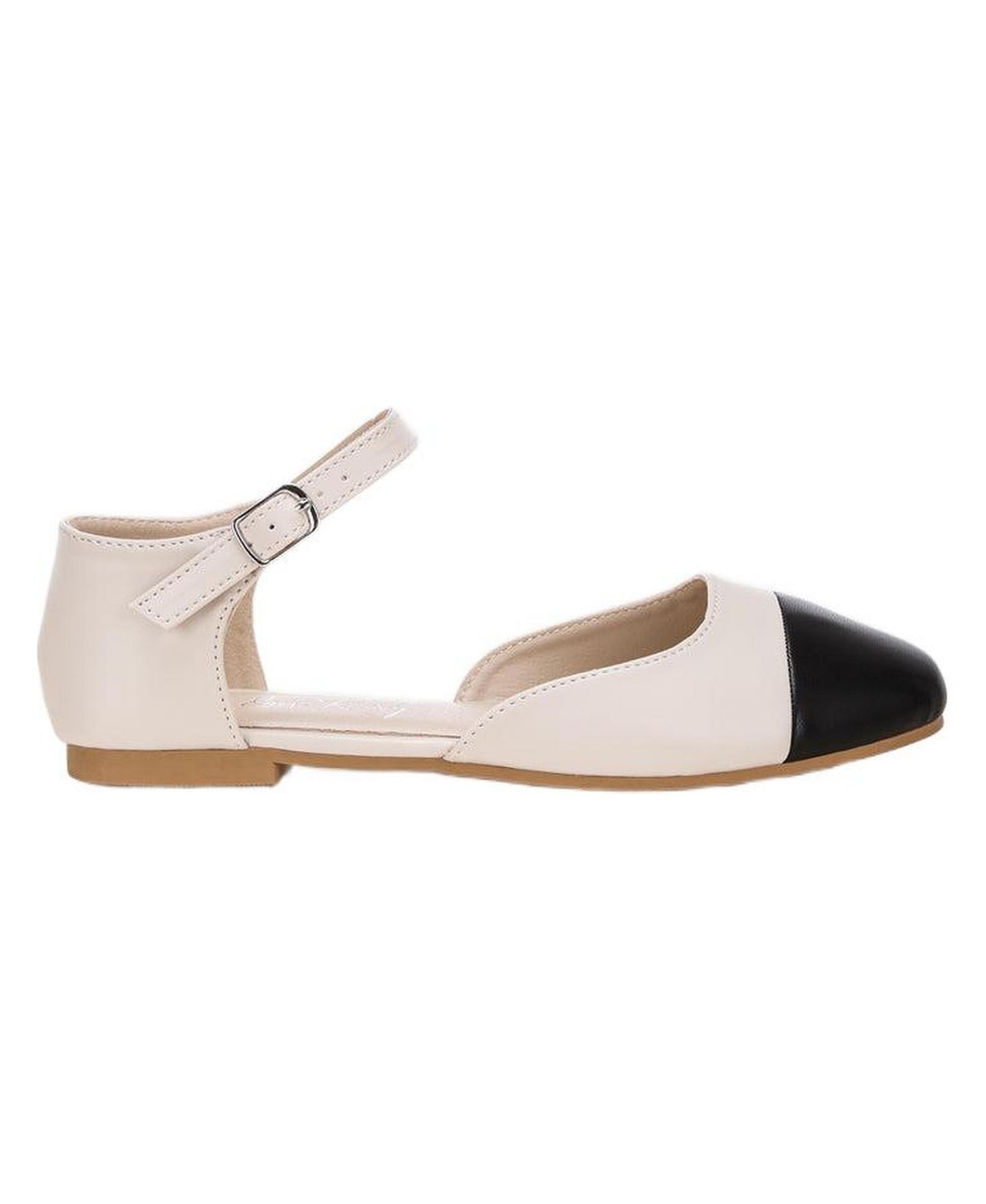 Женские балетки London Rag Clevea Dual Tone Pin Buckle Ballet, цвет: Слоновая кость искусственная кожа — фото 2