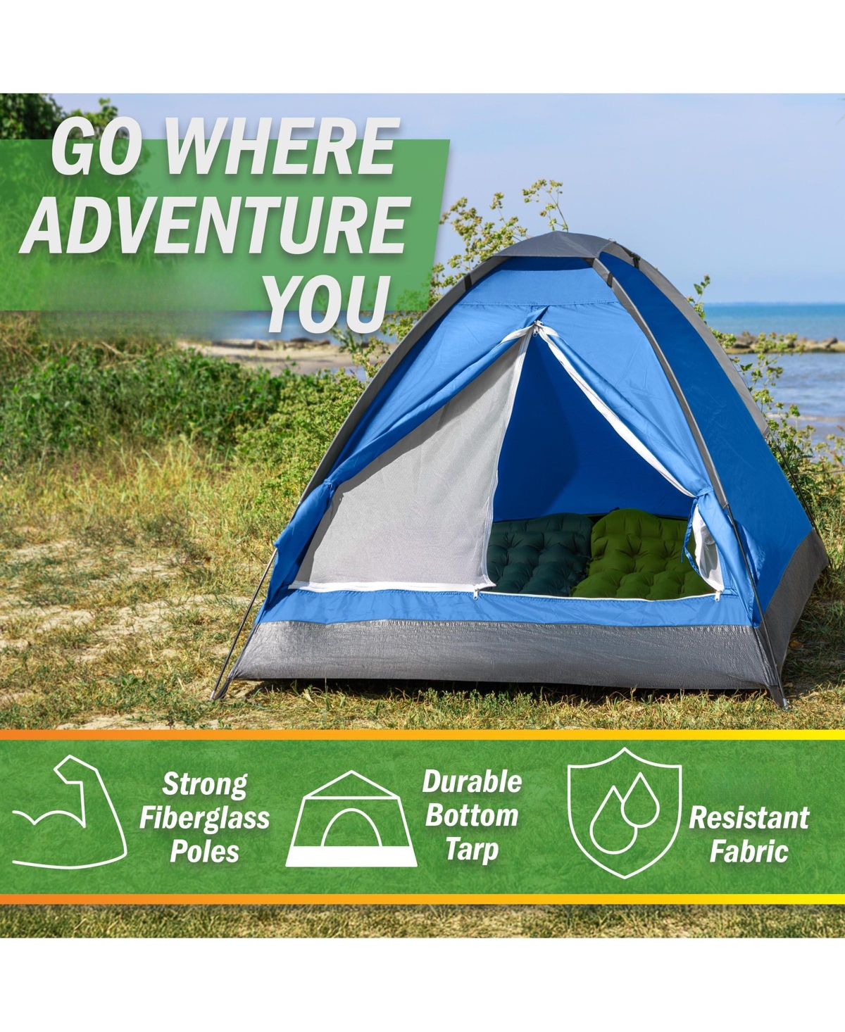 Gnuadz Pop Up Tent Rain Fly Carrying Bag Camping Festival Hiking