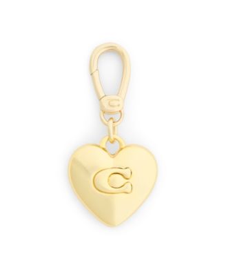 Gold Collectible Signature Sculpted C Heart Jewelry Charm