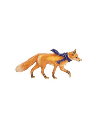 Cosy Fox Enamel Brooch