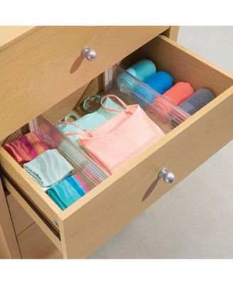 Expandable Plastic Deep Drawer Dividers - Set of 2 - Clear