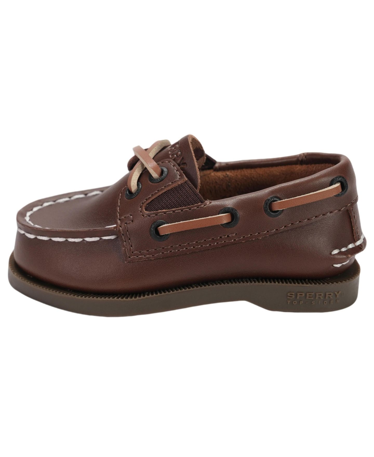 Кроссовки Sperry Authentic Original Boat Shoes для девочек-малышей, цвет: Коричневый кожаный — фото 5