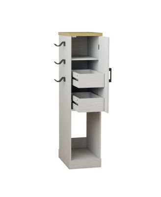 44.49" Slim AV Media Stand with 2 Drawers & 3 Hooks