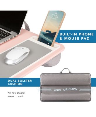 15.6" Home Office Lap Desk With Device Ledge Mouse Pad Phone Holder