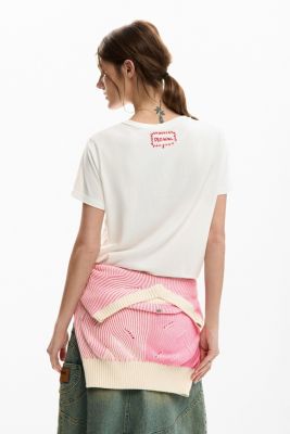 Women's Mickey and minnie Mouse heart t-shirt