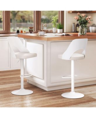 25 in Bar Height Stools Set of 2 with Metal Legs