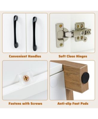 Kitchen Storage Cabinet with Drawer Pull Out Shelf and Doors