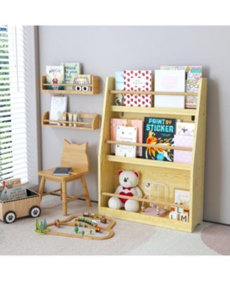 3-Tier Kids Book Rack Bedroom Playroom Classroom Organizer