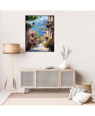 11CT Landscape Stamped Cross Stitch Kit Seaside Scenery Needlepoint Embroidery Pattern