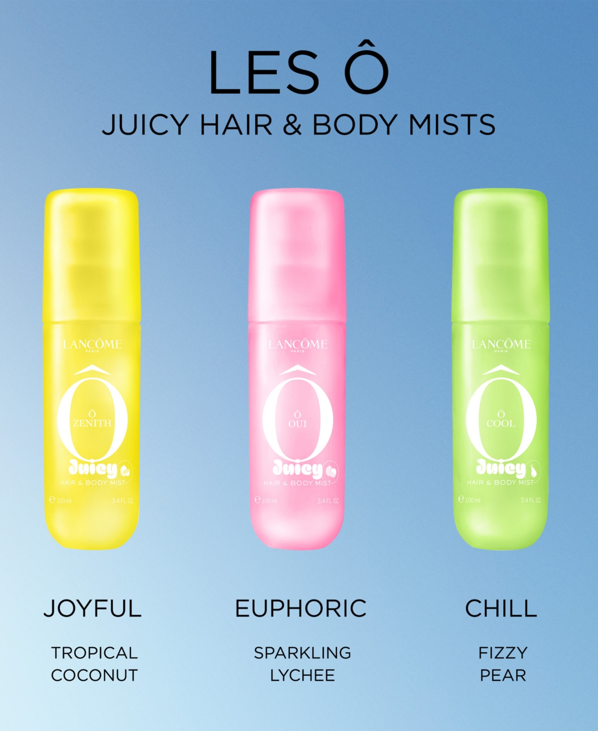 Lancome Les O Cool Juicy Pear & Verbena Hair & Body Mist, 3.4 oz.