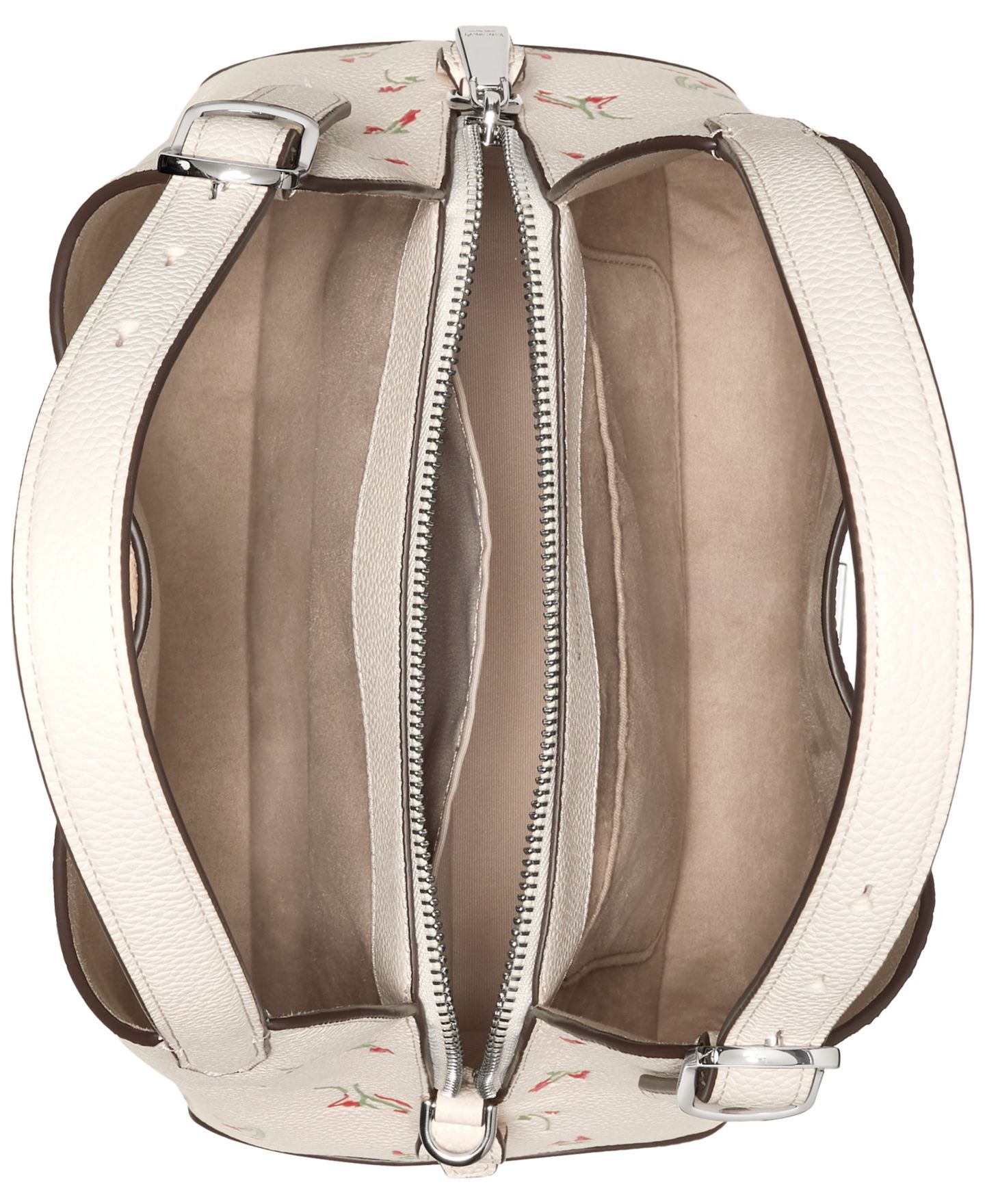 Женская сумка kate spade new york Deco Vibrant Buds Leather Small Crossbody, цвет: Кремовый разноцветный — фото 3