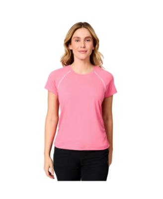 Women's Microtech Chill B Cool Shirred Crew Top