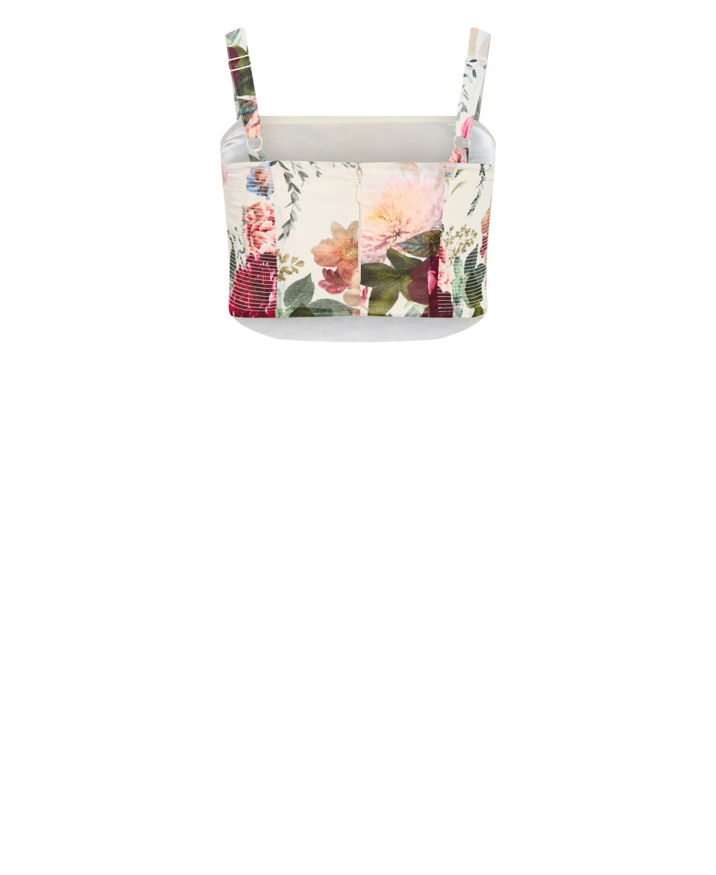 Женский топ CITY CHIC Plus Size Bianka Bloom Print Crop, цвет: Botanical Bloom — фото 4