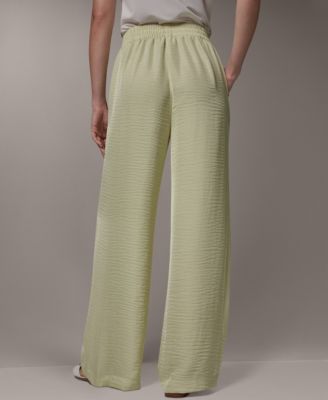 Petite Ripple Wide-Leg Pants