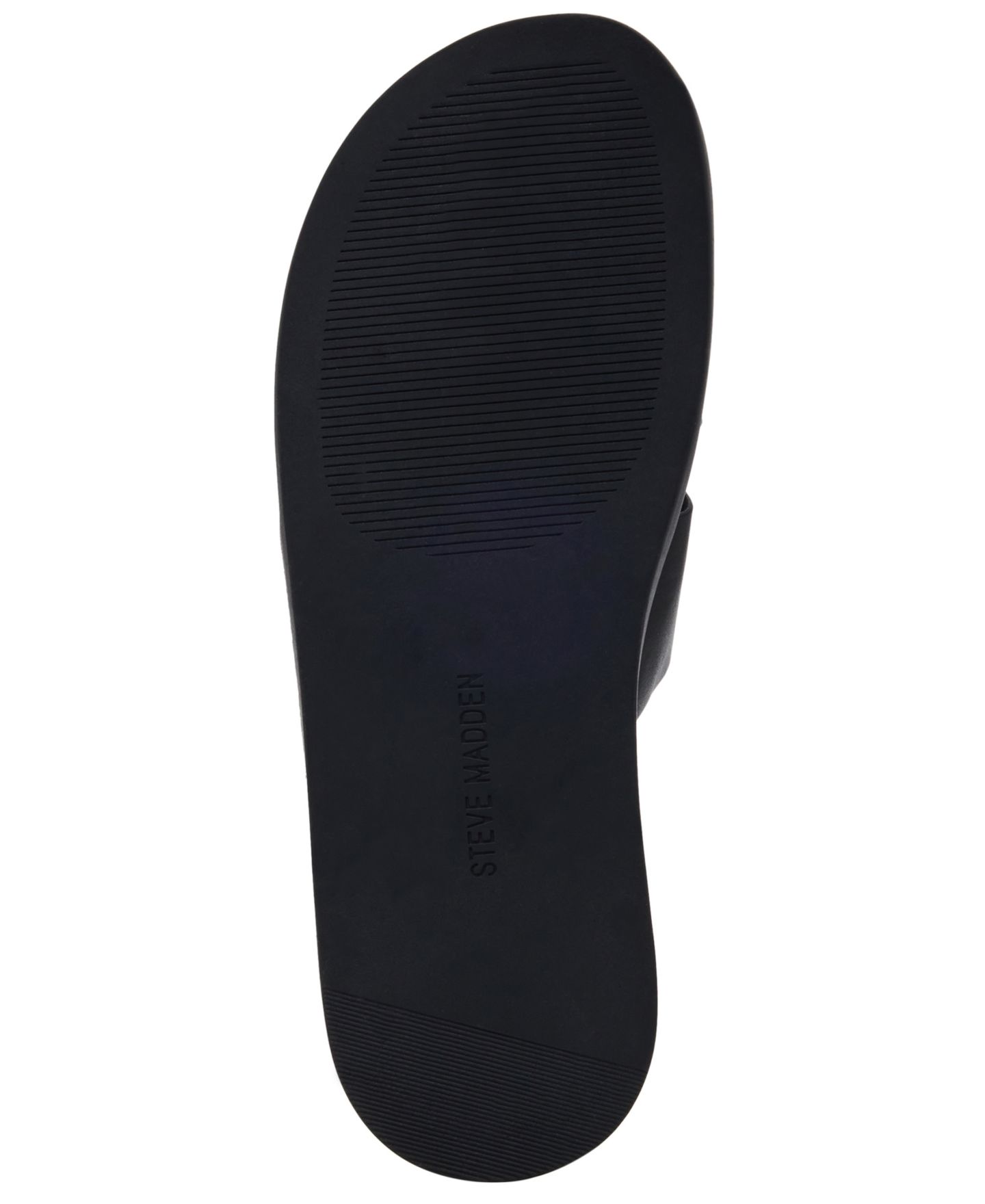 Мужские тапочки Steve Madden Leone Slip-On Slipper, цвет: Чёрный — фото 5