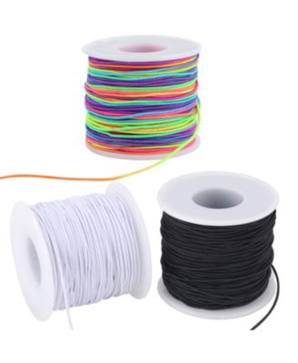 495 Feet Stretchy String Elastic Cord for Bracelets Necklaces Beading Crafts 3 Rolls