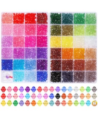 3760pcs Crystal Beads For Bracelets DIY Crafts Jewelry Making Kit