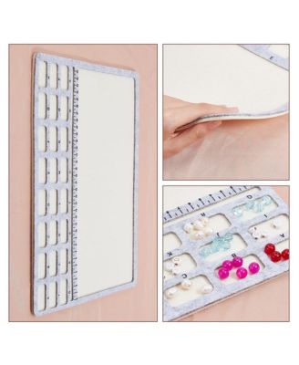 Felt Beading Mat Design Board Alphabetic Scale Beads Tray Craft Supplies 14.4x11