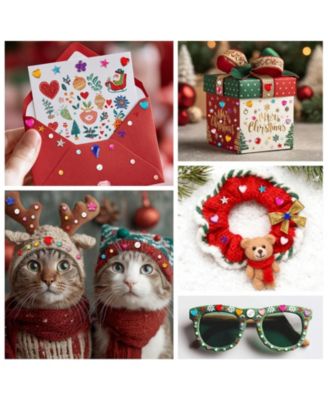 2774pcs Self Adhesive Rhinestone Stickers Jewels Heart Craft Supplies Bling Gems