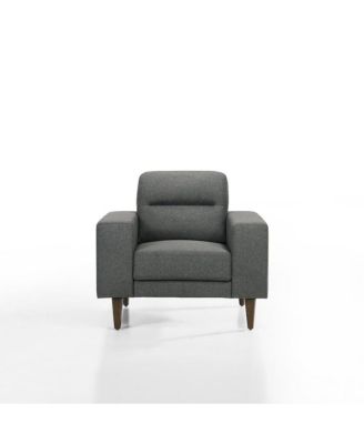 Vale Polyester Fabric Upholstered Arm Chair