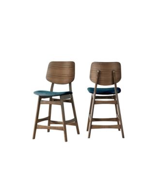 Oscar Wood Counter Chair (Set of 2)