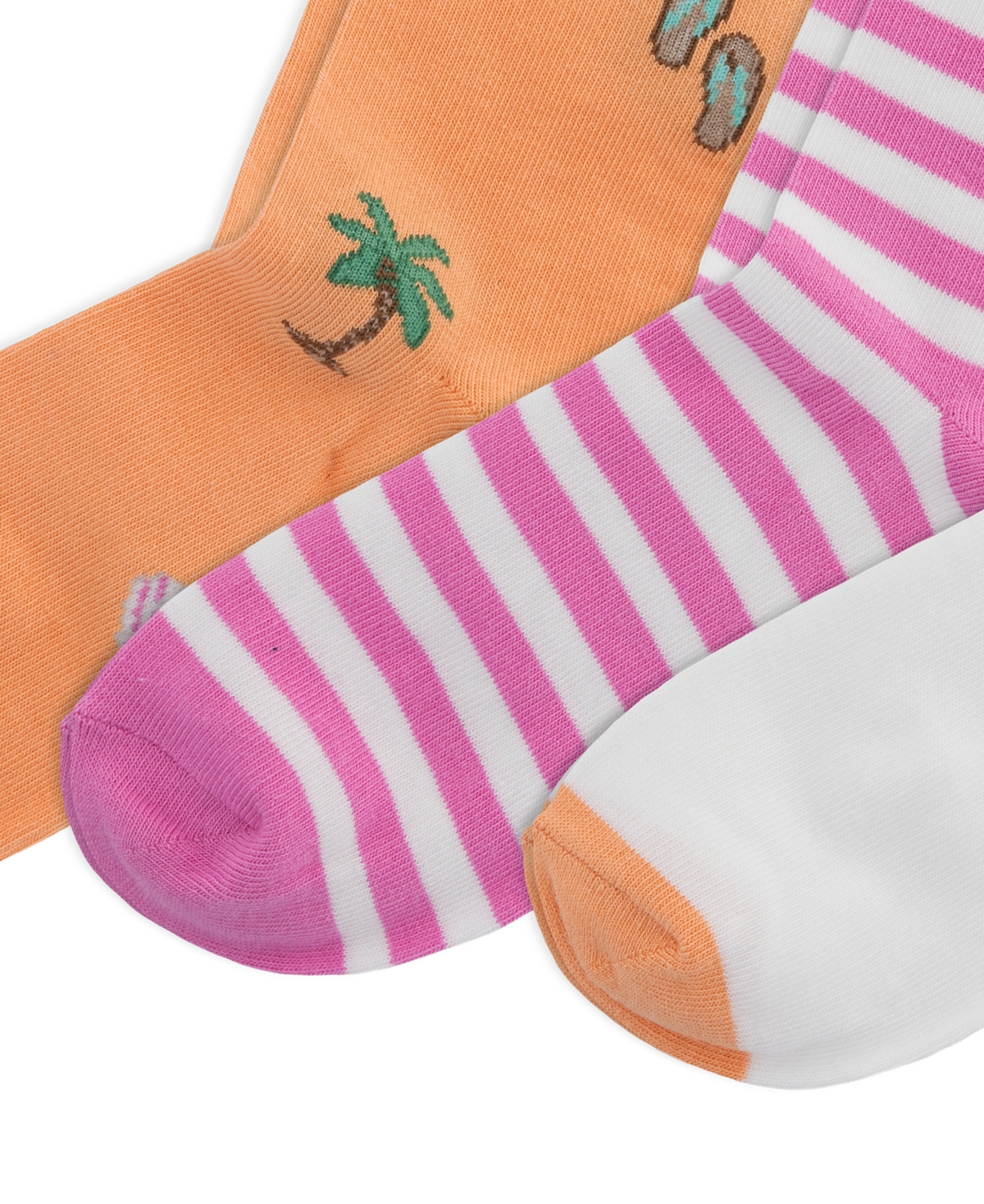 Polo Ralph Lauren Girls' 4-11 Surfer Bear Socks, 3-Pack