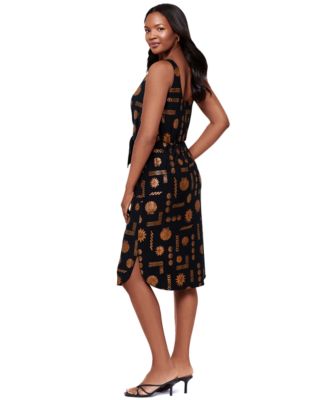Women's V-Neck Midi Dress