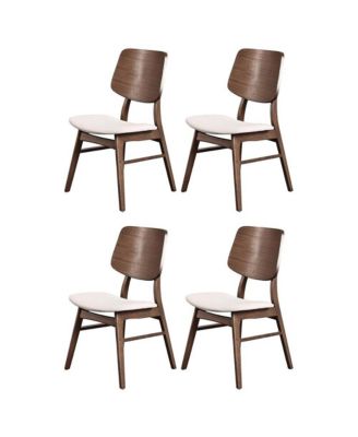 Oscar Walnut Solid Wood Dining Chair (Set of 4)