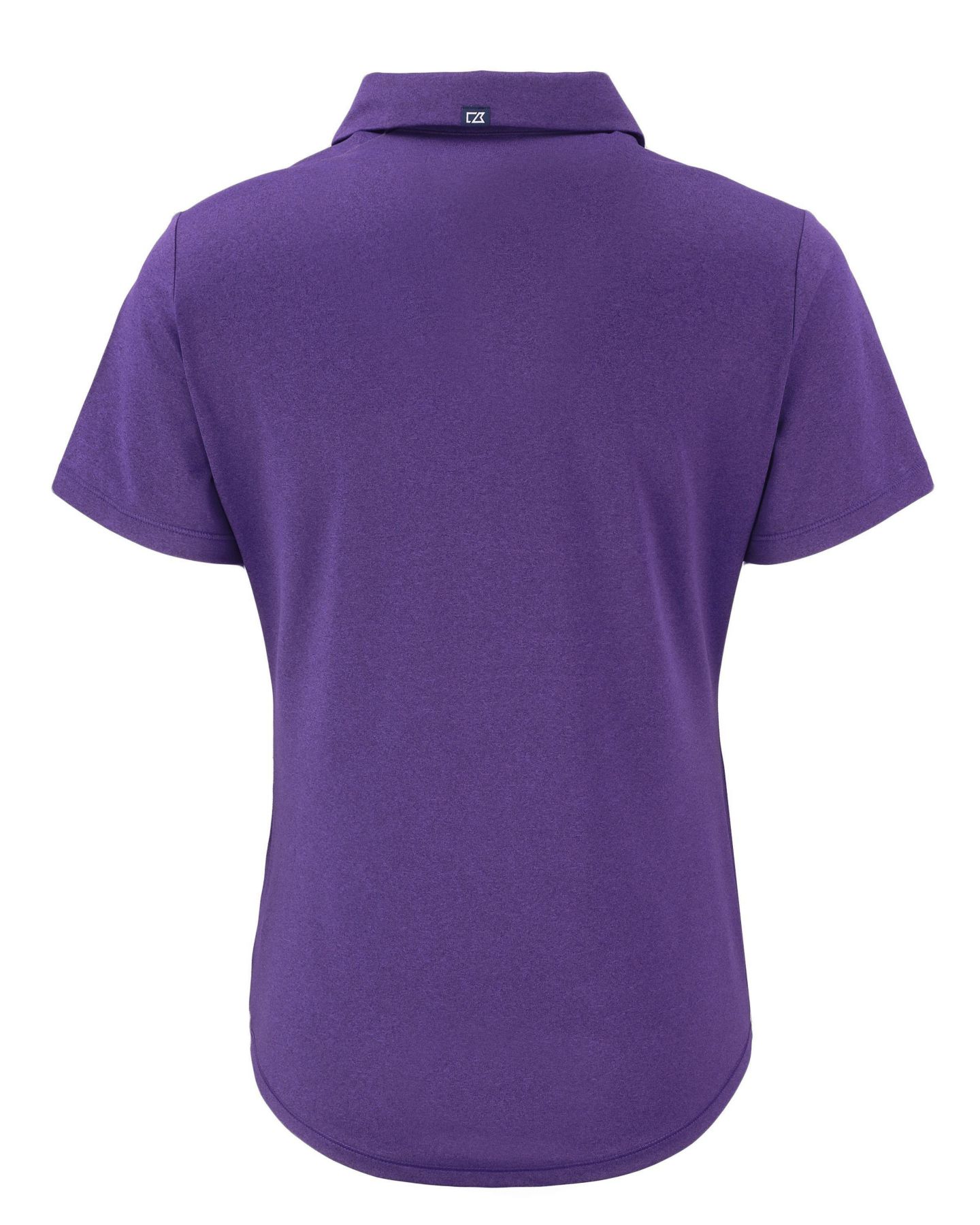 Женское поло Cutter & Buck Forge Stretch Short Sleeve Polo, цвет: Фиолетовый меланжевый — фото 2