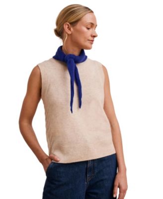 Women's Cable Detail Tank Sweaters