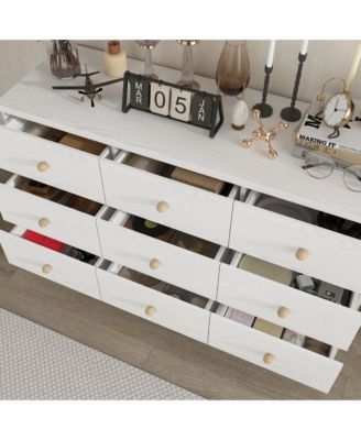 Elegant Dresser With 9 Drawers