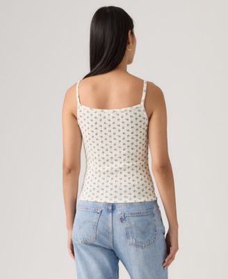 Women's Sweetie Floral Pointelle Cotton Cami Top