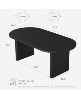 Dining Table for 4-6 People, Circle Kitchen Table with Cross Base, Farmhouse Wood Dinner Table for Apartment, Walnut Brown