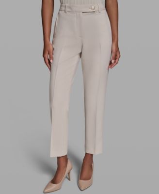 Women's Mid-Rise Straight-Leg Ankle Pants