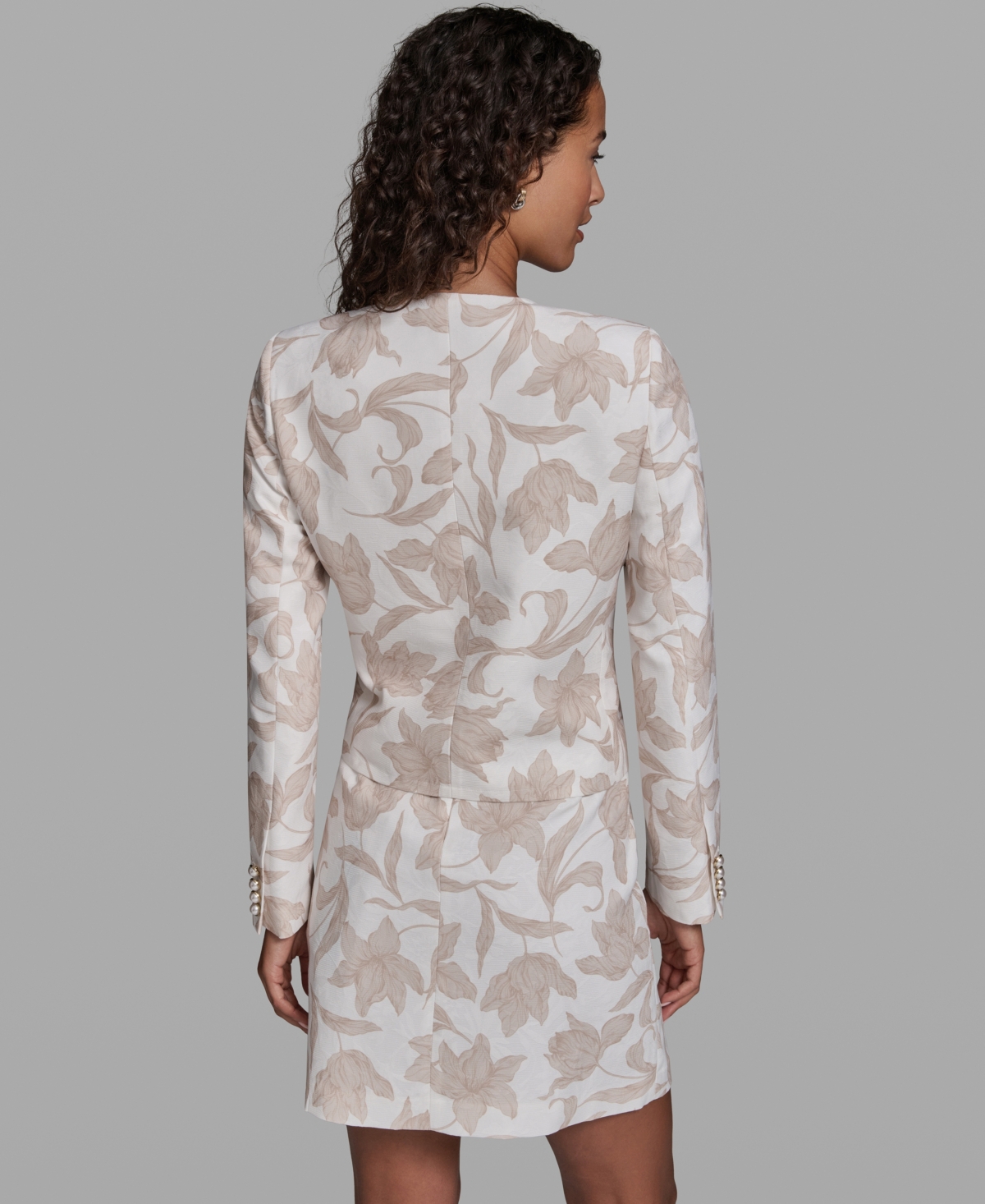 Karl Lagerfeld Paris Women's Cropped Woven Jacket