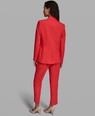 Women's Notch Lapel Woven Jacket