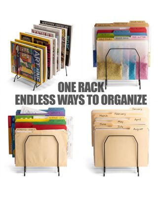 Large Incline Wire Organizer 8 Compartment