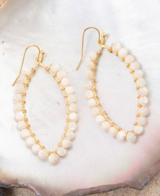 Tear Drop Golden Loop Earrings