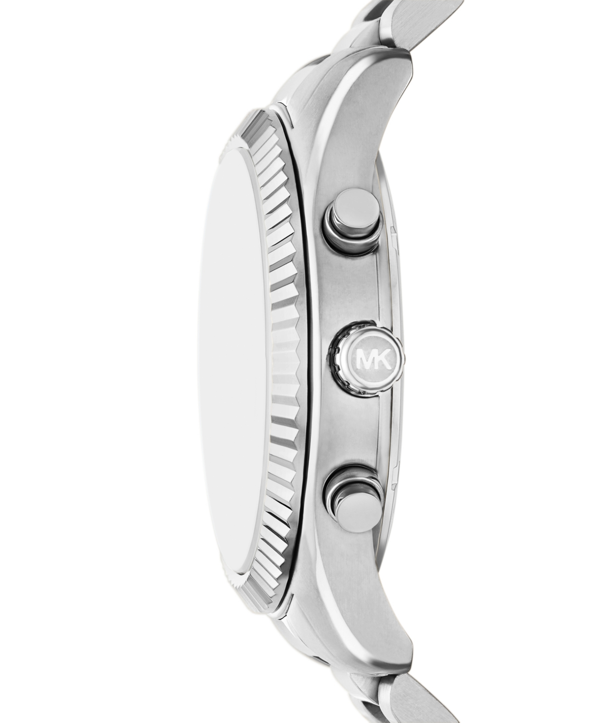 Michael Kors Men's Lexington Quartz Chronograph Silver Stainless Steel Watch 45mm